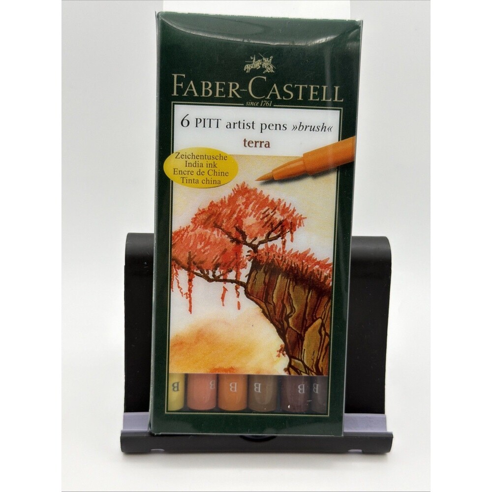 Faber-Castell Pitt Artist Pen Terra 6 Piece Set FC167106 brush pens set
